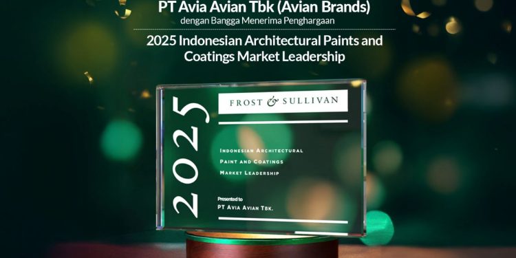 Avian Brands Raih Penghargaan “2025 Indonesian Architectural Paints and Coatings Market Leadership” dari Frost & Sullivan,